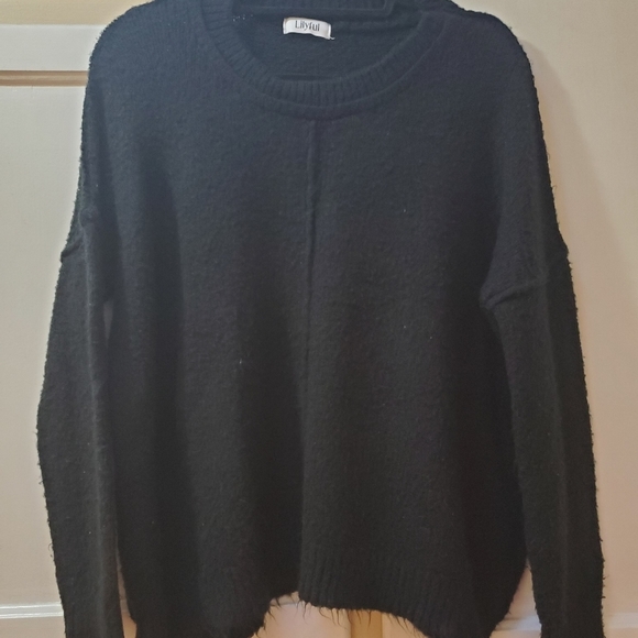 Lilyful Women's Drop Shoulder Sleeve Sweater - Picture 2 of 8